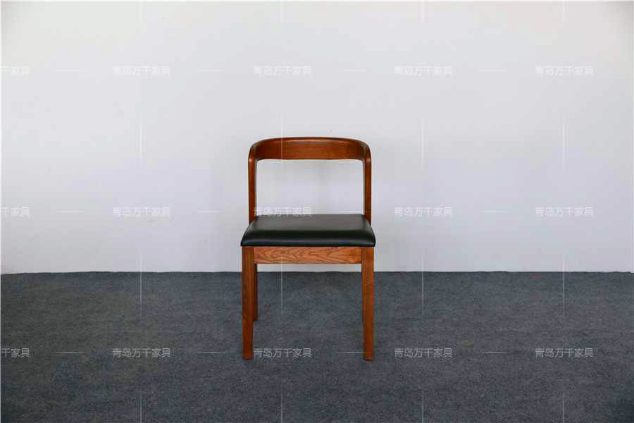 月牙椅子 韓式實(shí)木水曲柳咖啡椅